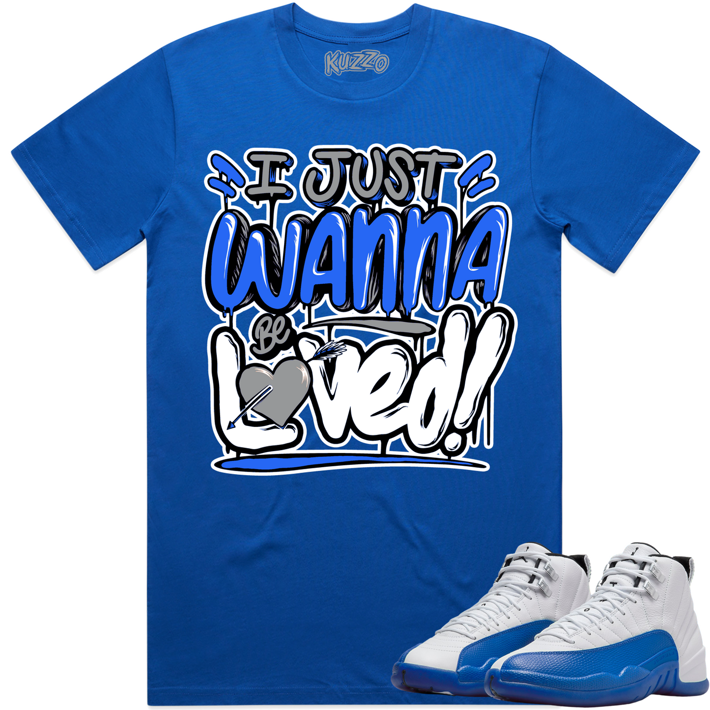 Blueberry 12s Shirt to Match - Jordan 12 Sneaker Tees - Loved