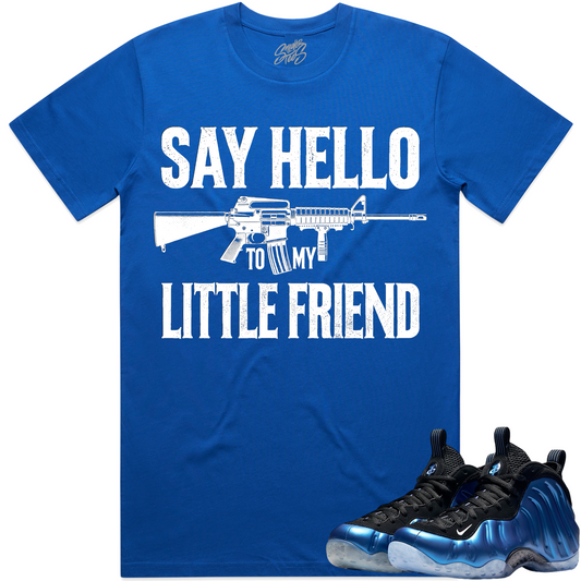 International Blue Royal Foamposites Sneaker Tees - Shirt to Match - Little Friend