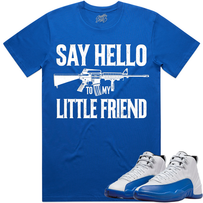 Blueberry 12s Shirt to Match - Jordan 12 Sneaker Tees - Little Friend