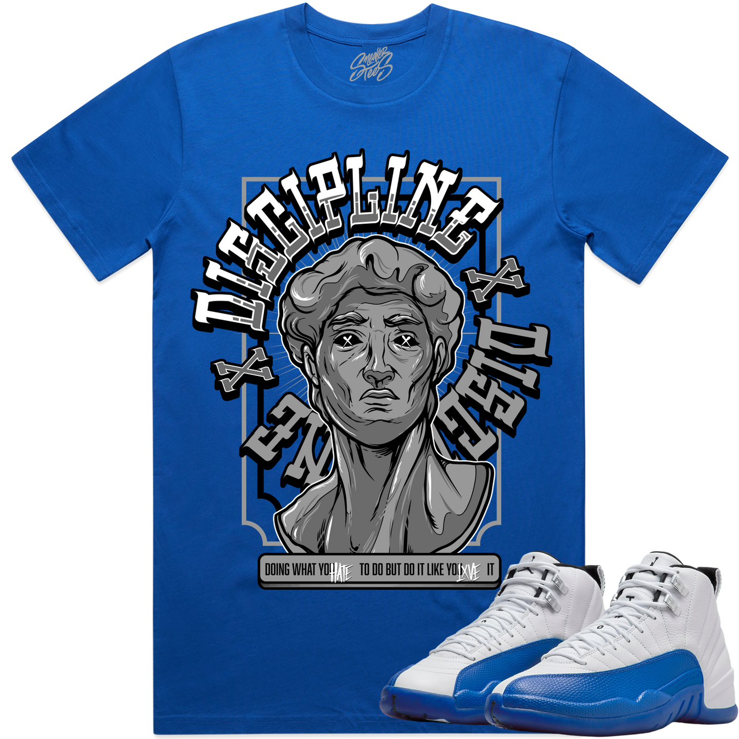 Blueberry 12s Shirt to Match - Jordan 12 Sneaker Tees - Discipline