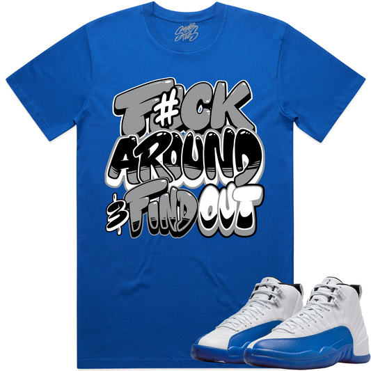 Blueberry 12s Sneaker Tees - Shirt to Match - F#ck