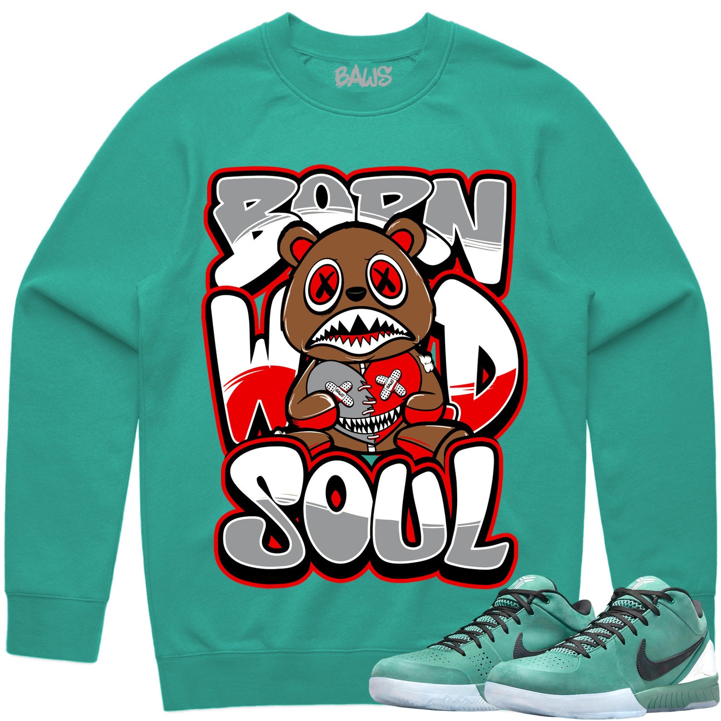 Kobe 4 Girl Dad Sweater to Match - Sweatshirt - Born Wild Baws