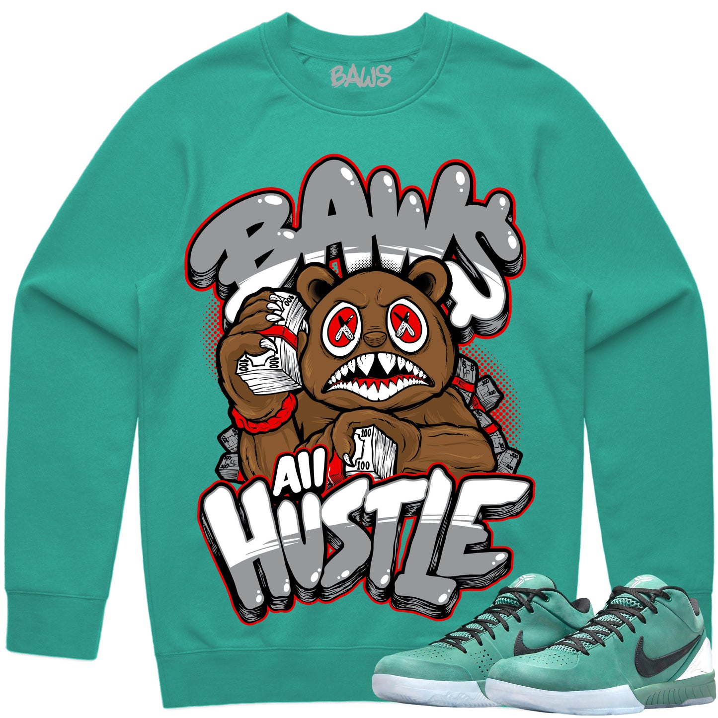 Kobe 4 Girl Dad Sweater to Match - Sweatshirt - Hustle Baws