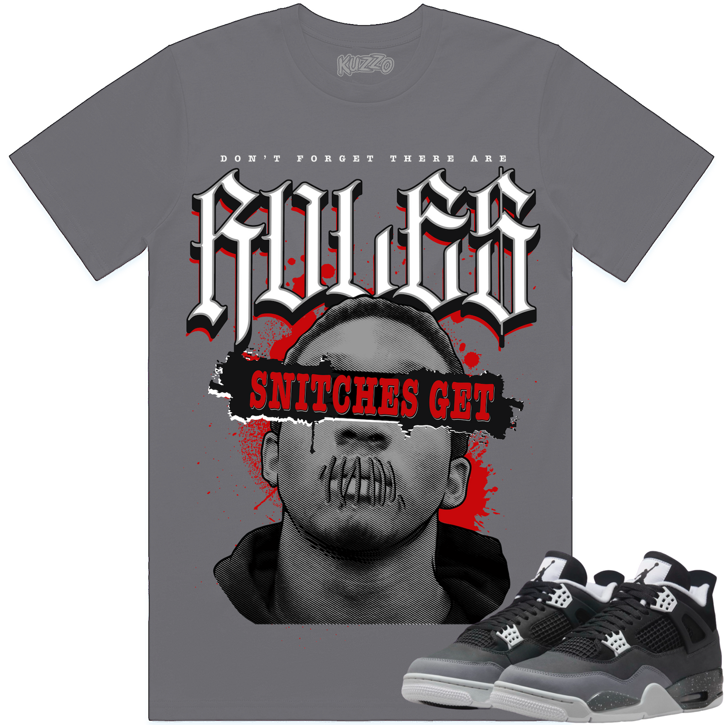 Fear 4s Shirt to Match - Jordan 4 Matching Sneaker Tees - Stitches