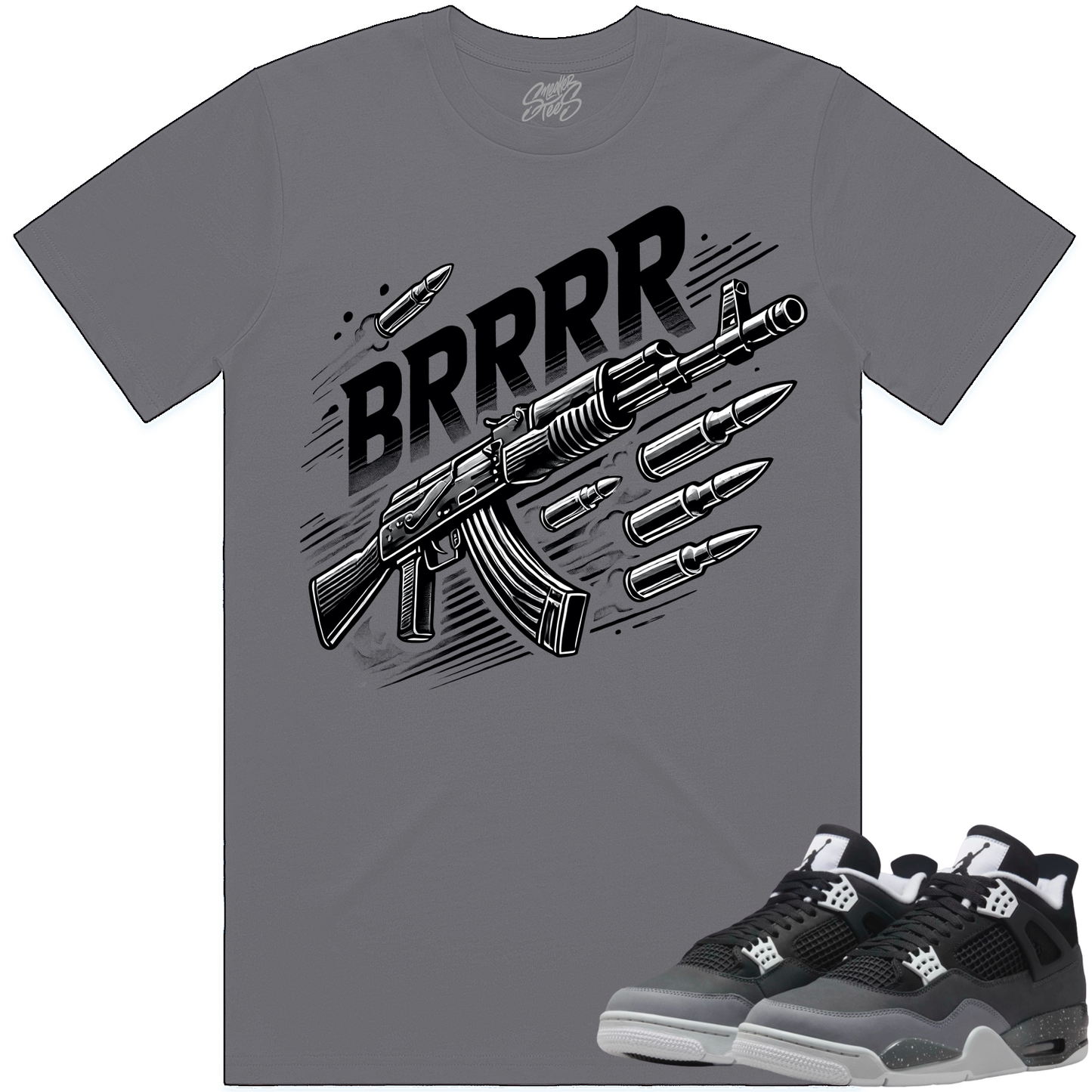 Fear 4s Shirt to Match - Jordan 4 Matching Sneaker Tees - Brrr