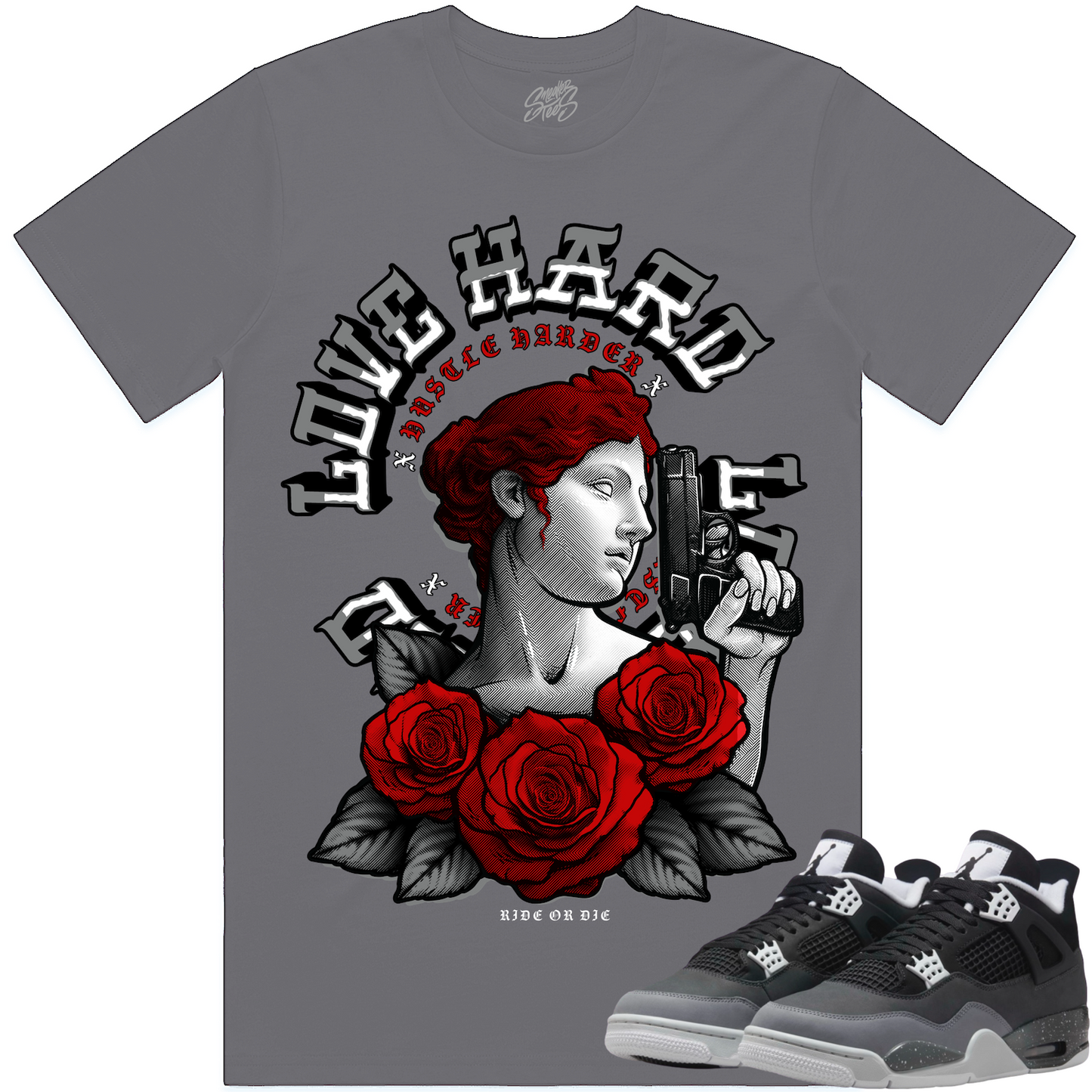 Fear 4s Shirt to Match - Jordan 4 Matching Sneaker Tees - Aphrodite