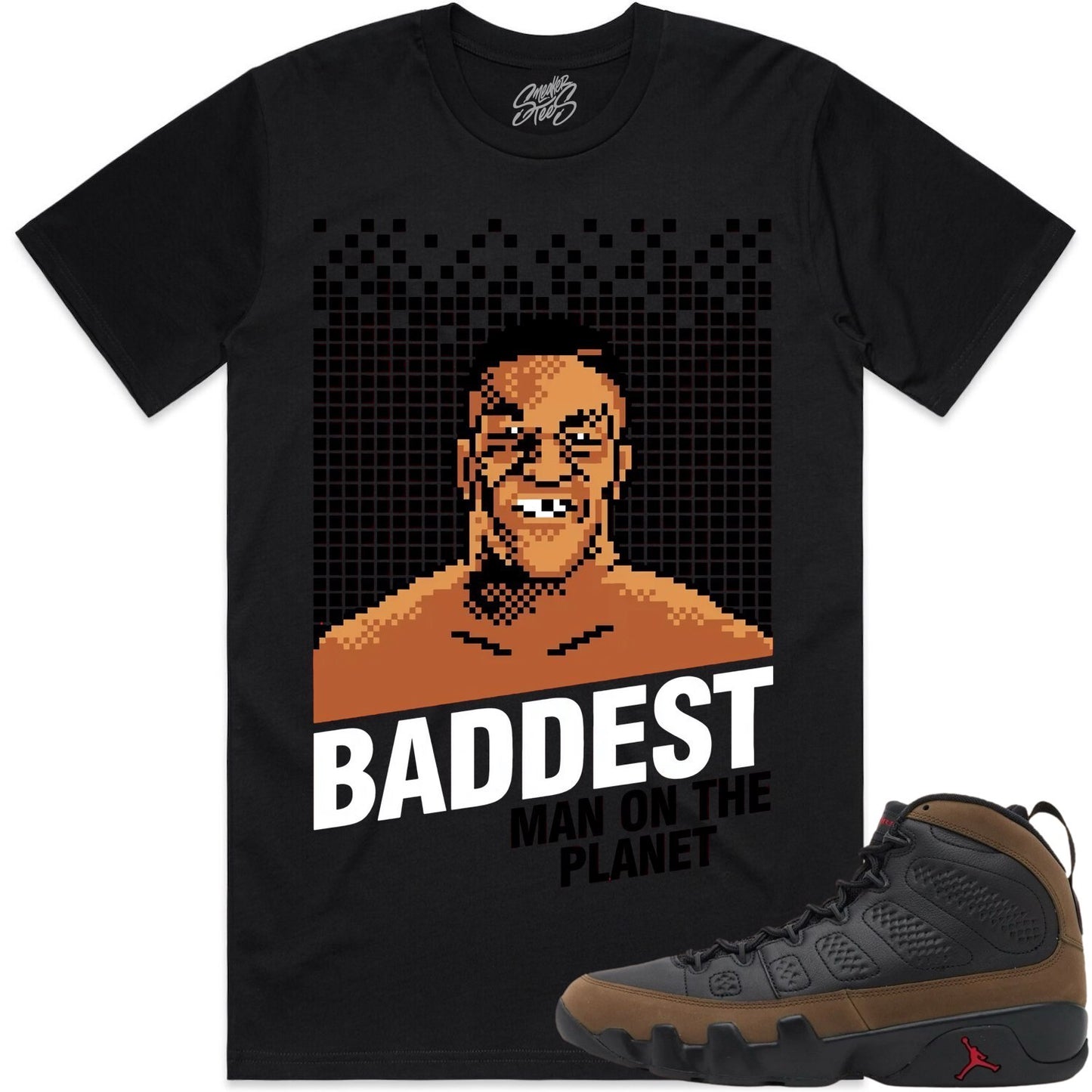 Olive 9s Shirt to Match - Jordan 9 Sneaker Tees - Baddest