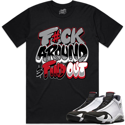 Black Toe 14s Shirt to Match - Jordan 14 Sneaker Tees - F#ck