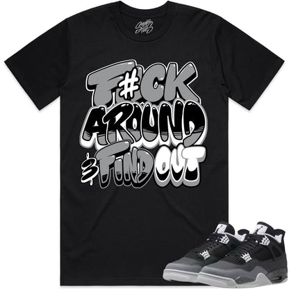 Fear 4s Shirt to Match - Jordan 4 Matching Sneaker Tees - F#ck