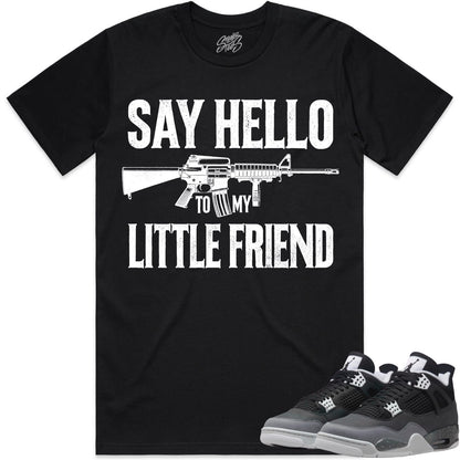 Fear 4s Shirt to Match - Jordan 4 Sneaker Tees - Little Friend