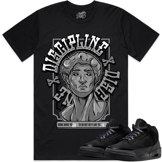 Black Metallic 5s Shirt to Match - Jordan 5 Sneaker Tees - Discipline