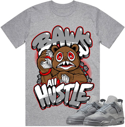 Wet Cement 4s Shirt to Match - Jordan 4 Sneaker Tees - Hustle Baws