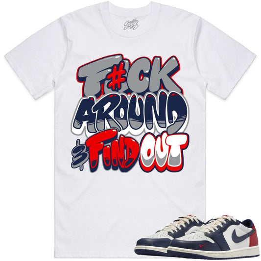 Jordan 1 Low Howard Sneaker Tees - Shirt to Match - F#ck