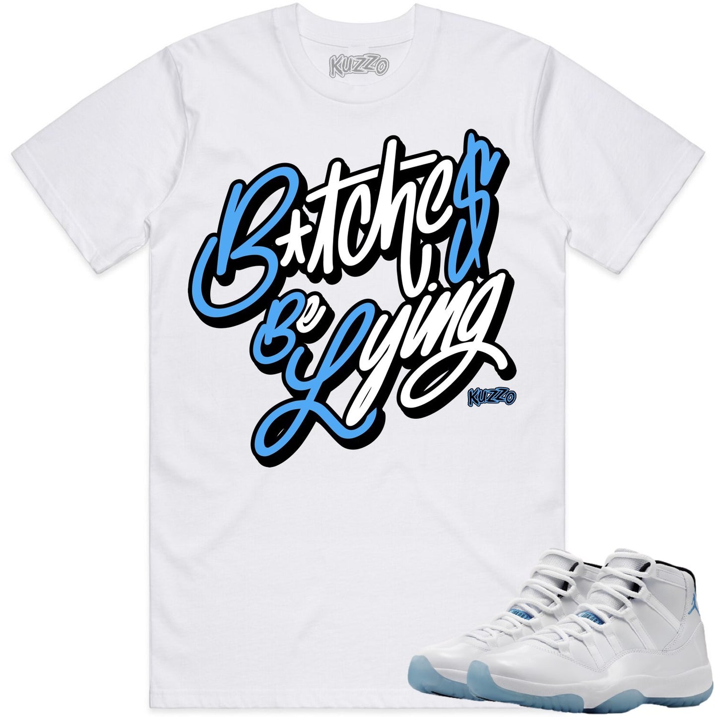 Jordan Legend Blue 11s Shirt to Match - Jordan 11 Sneaker Tees - BBL