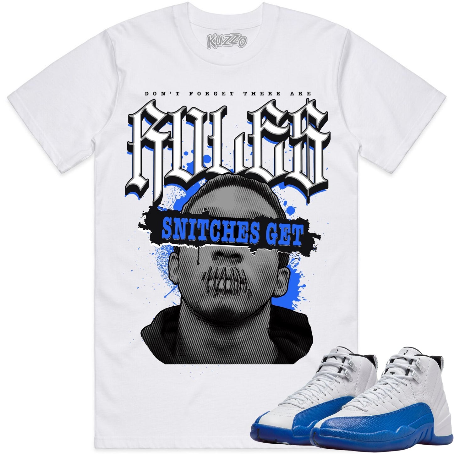 Blueberry 12s Shirt to Match - Jordan 12 Sneaker Tees - Stitches