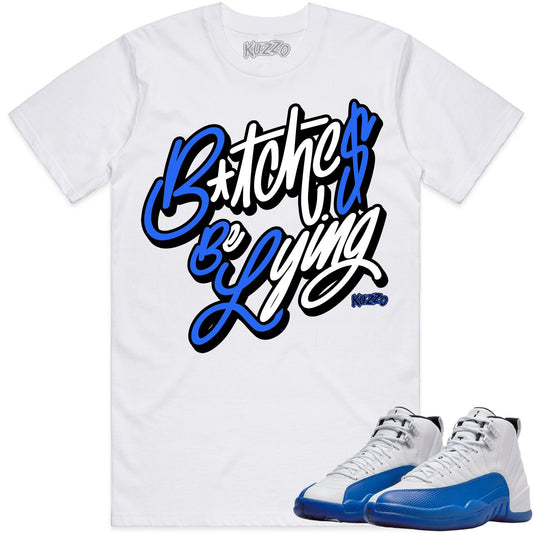 Blueberry 12s Shirt to Match - Jordan 12 Sneaker Tees - BBL