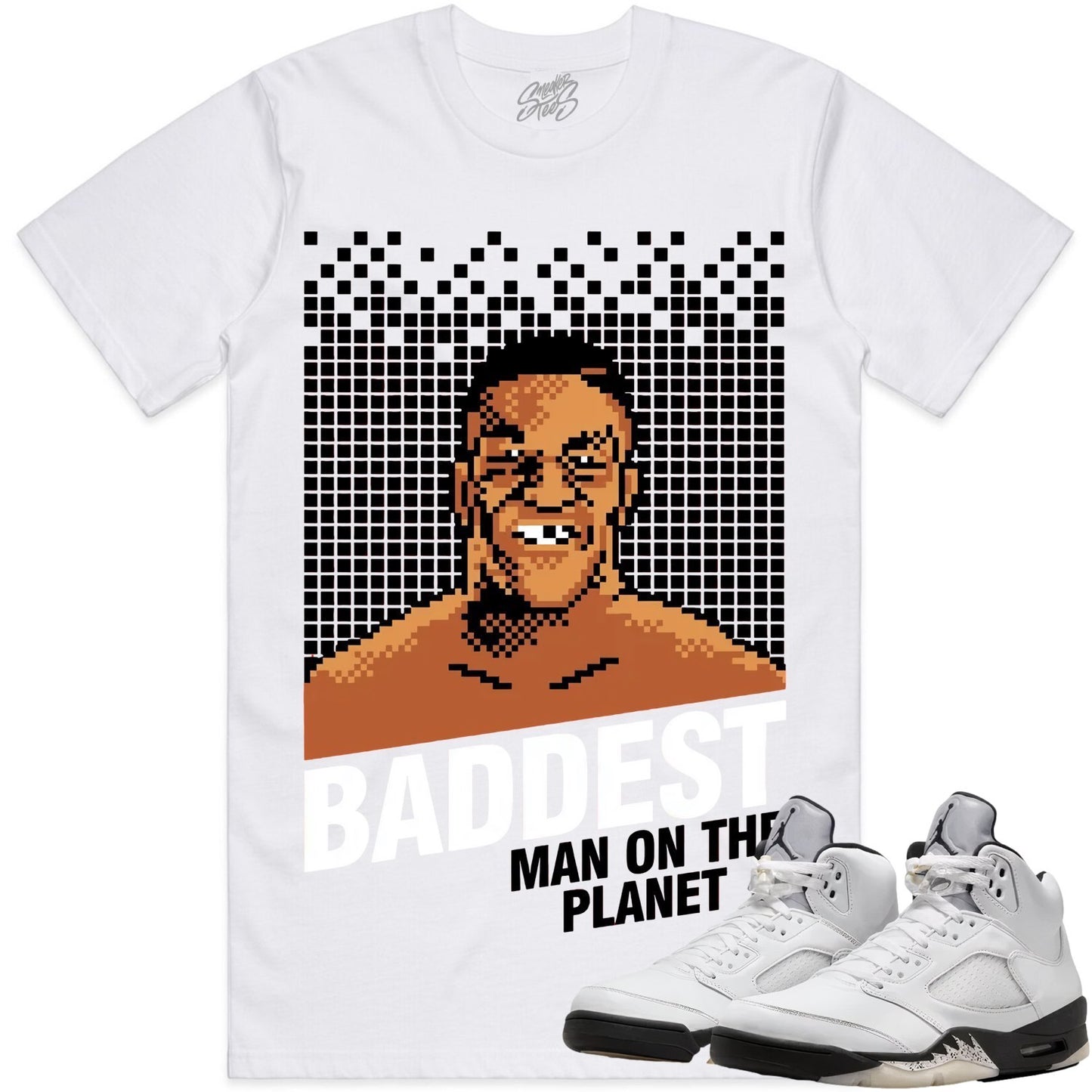 Reverse Metallic 5s Shirt to Match - Jordan 5 Sneaker Tees - Baddest