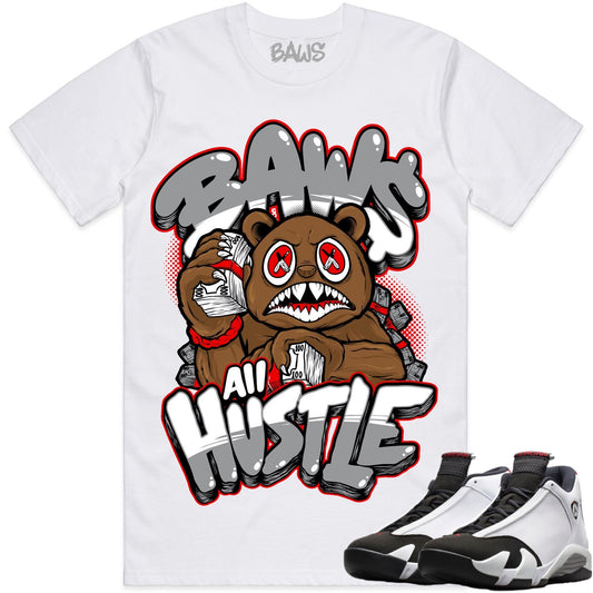 Black Toe 14s Shirt to Match - Jordan 14 Sneaker Tees - Hustle Baws