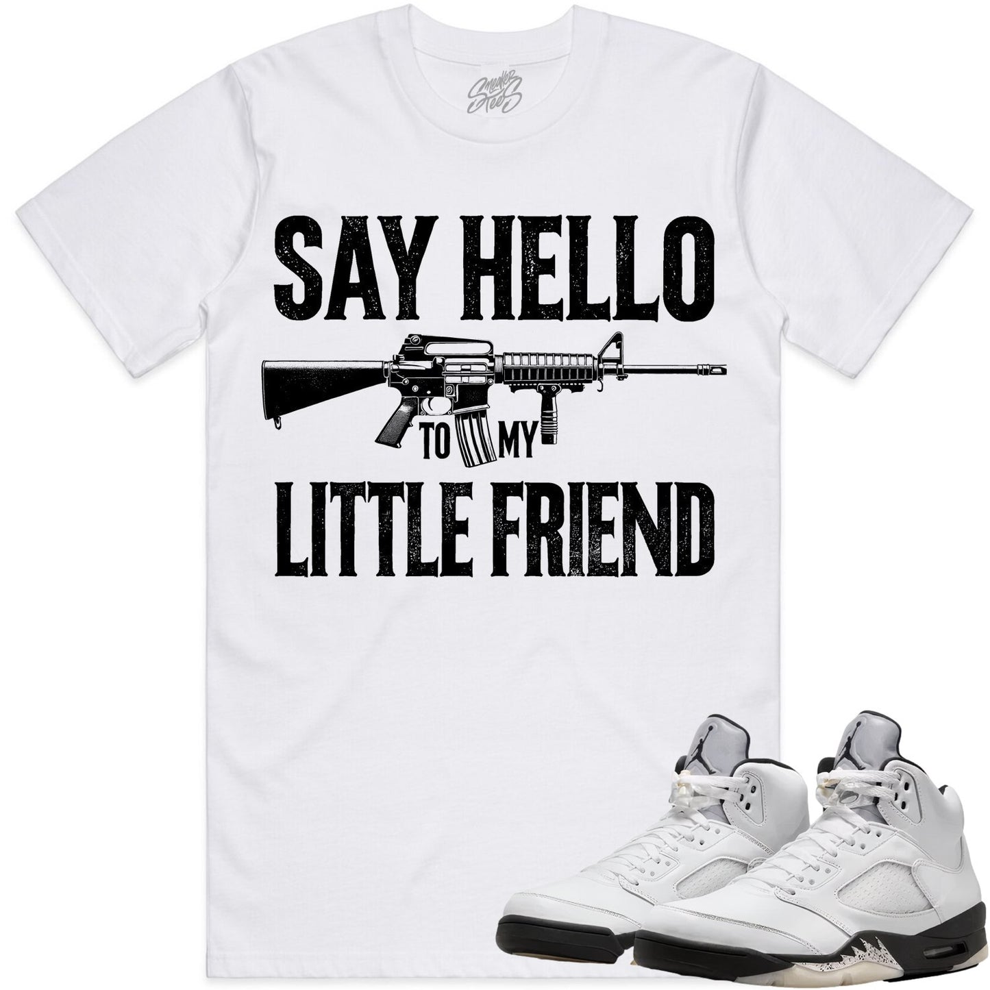 Reverse Metallic 5s Shirt to Match - Jordan 5 Sneaker Tees - Little Friend