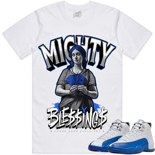 Blueberry 12s Shirt to Match - Jordan 12 Sneaker Tees - Blessings