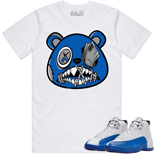 Blueberry 12s Shirt to Match - Jordan 12 Sneaker Tees - Money Talks Baws