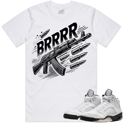 Reverse Metallic 5s Shirt to Match - Jordan 5 Sneaker Tees - Brrr