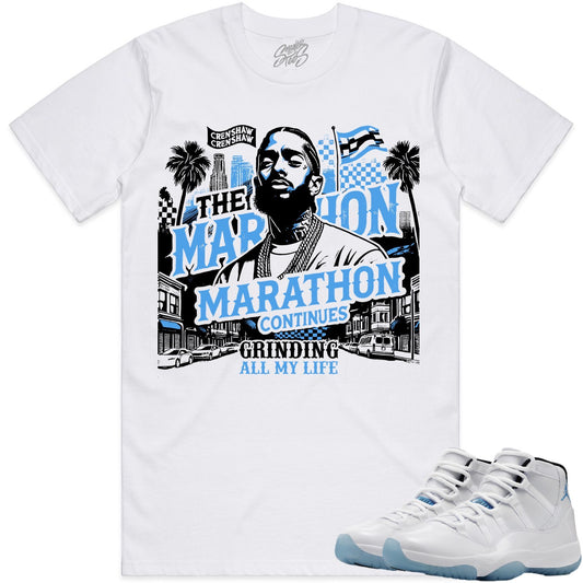 Jordan Legend Blue 11s Shirt to Match - Jordan 11 Sneaker Tees - Grinding