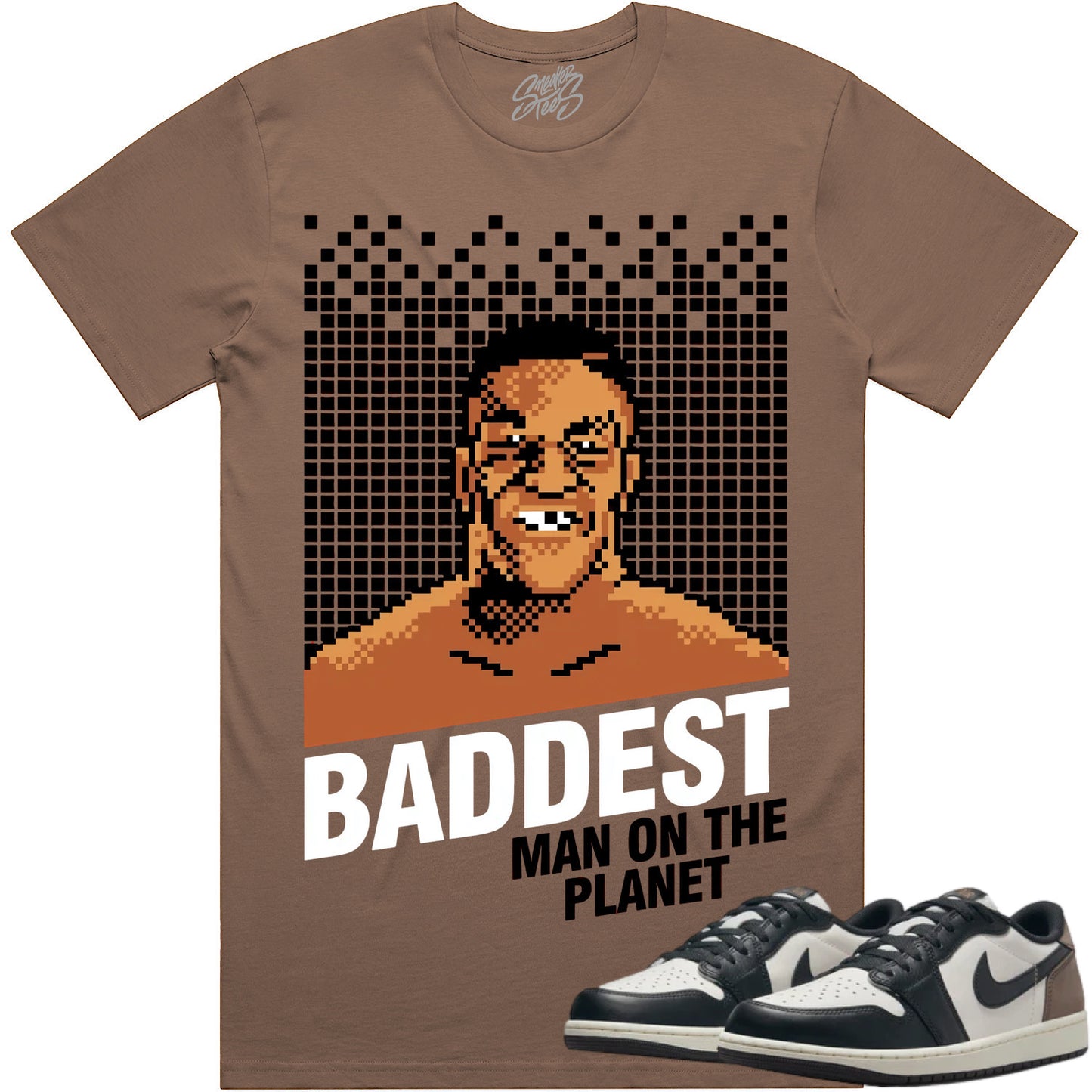 Mocha Low 1s Shirt to Match - Jordan 1 Low Sneaker Tees - Baddest