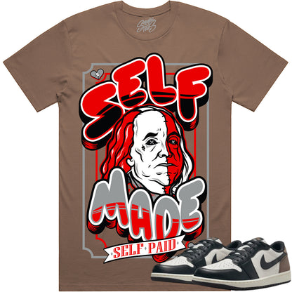 Mocha Low 1s Shirt to Match - Jordan 1 Low Sneaker Tees - Self Made