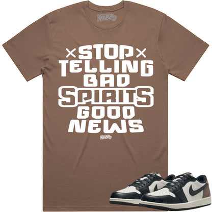 Mocha Low 1s Shirt to Match - Jordan 1 Low Sneaker Tees - Spirits