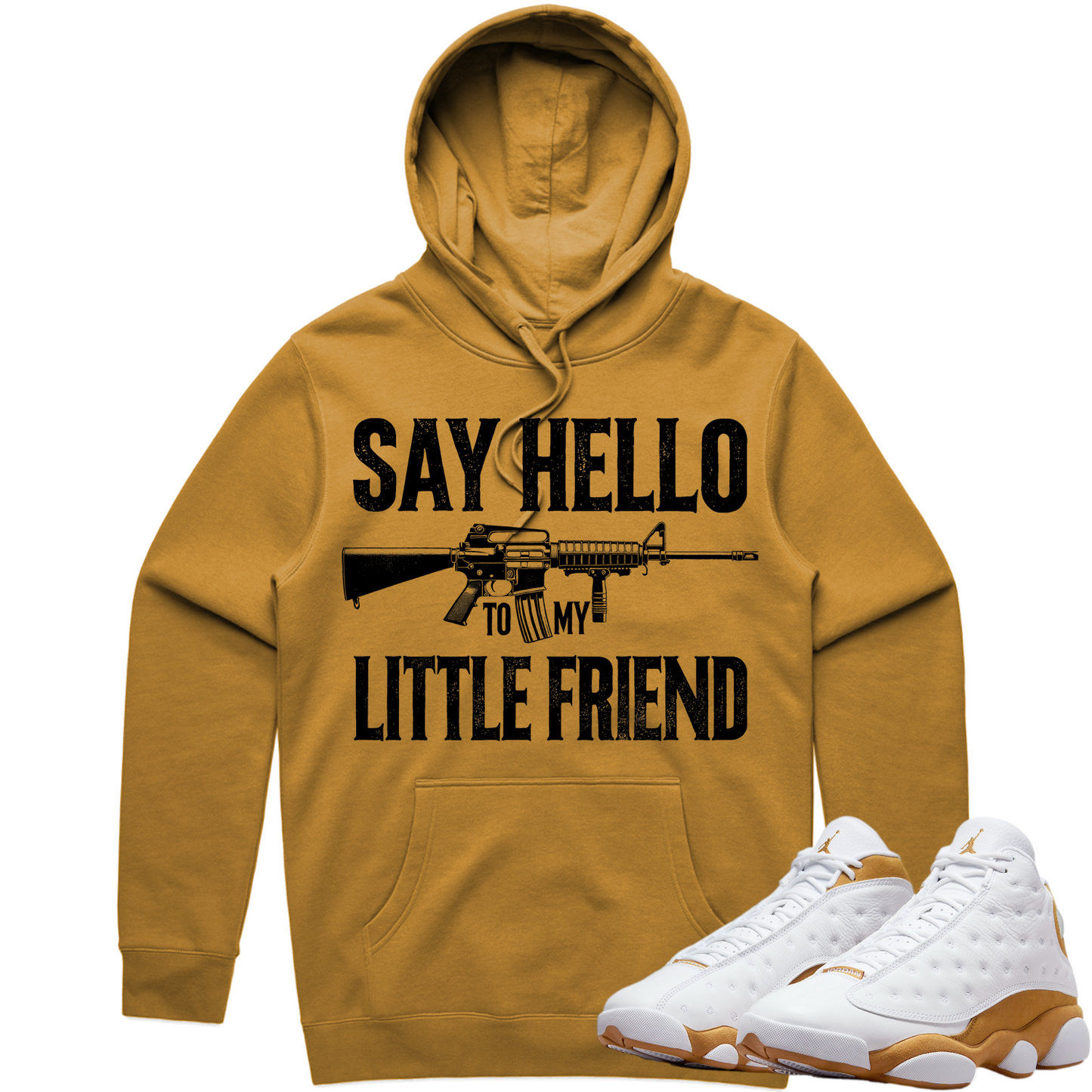 Jordan 13 Wheat 13s Hoodie to Match - Jordan 13 Sneaker Tees - Little Friend