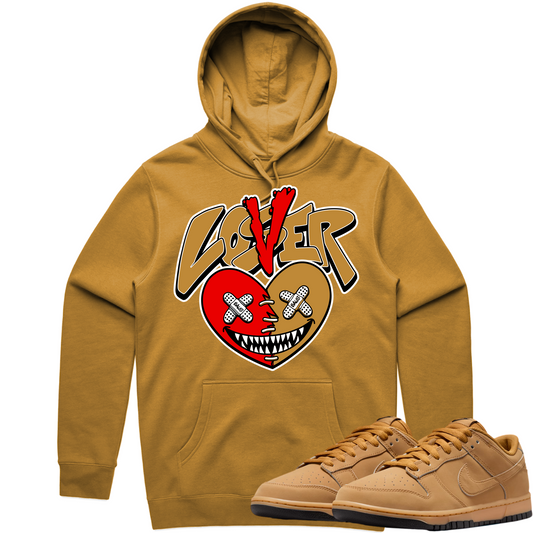 Wheat Dunks Hoodie to Match - Dunks Sneaker Tees - Lover Loser Baws