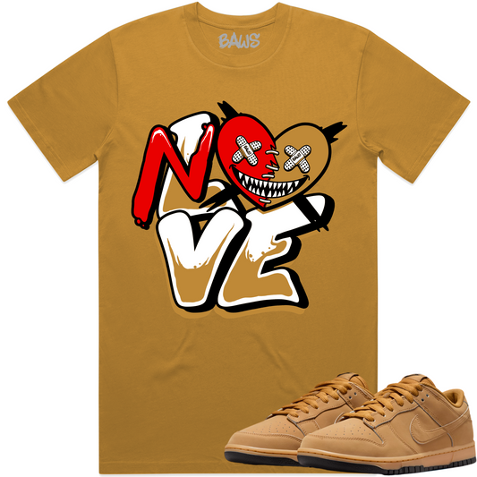 Wheat Dunks Shirt to Match - Wheat Dunks Sneaker Tees - No Love Baws