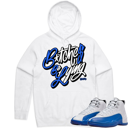 Blueberry 12s Hoodie to Match - Jordan 12 Sneaker Tees - BBL