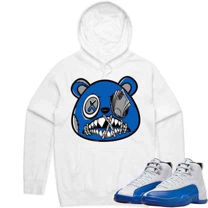 Blueberry 12s Hoodie to Match - Jordan 12 Sneaker Tees - Money Talks Baws