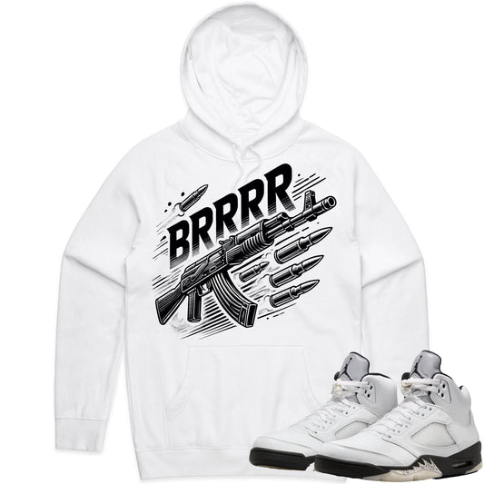 Jordan 5 Reverse Metallic 5s Hoodie to Match - Brrr