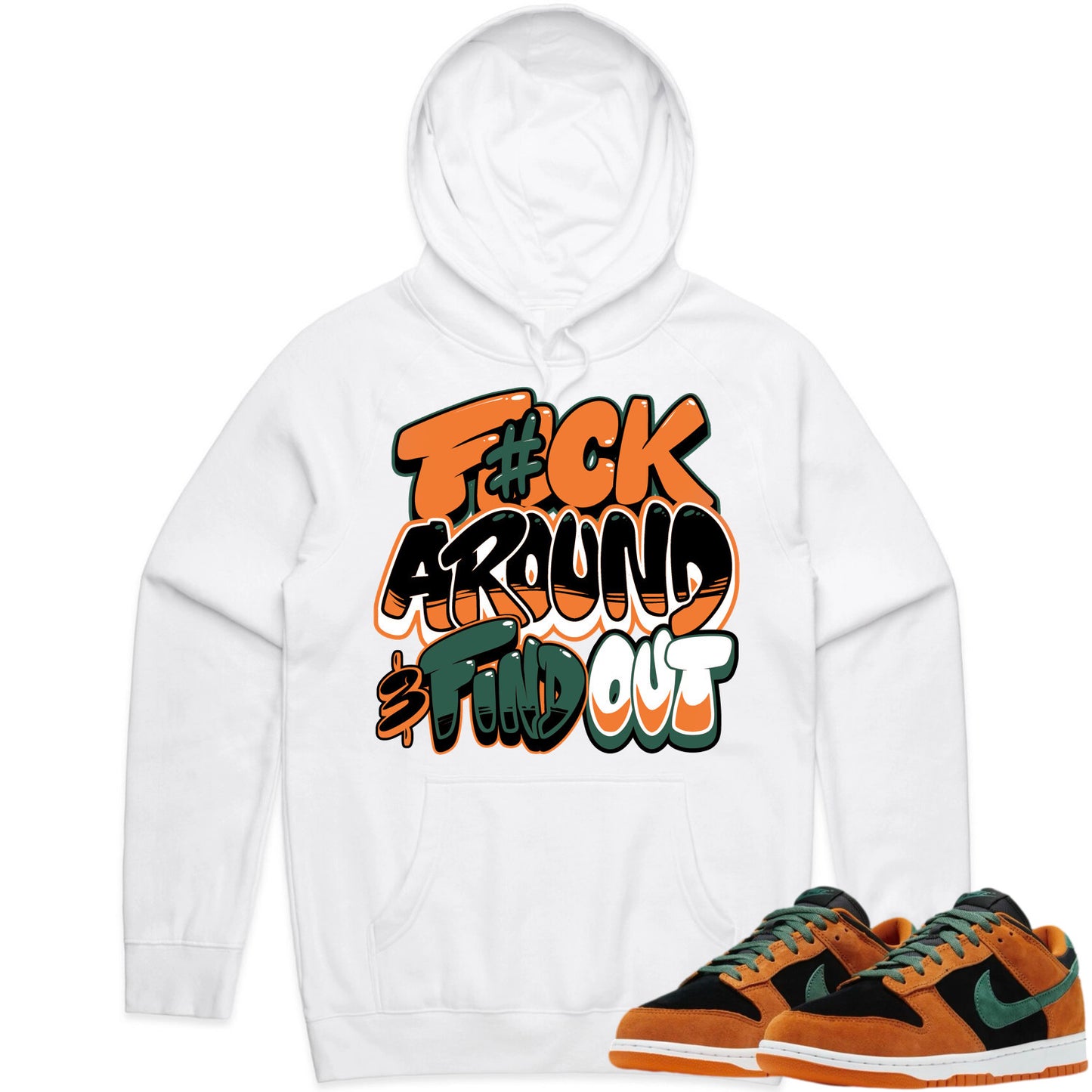 Ceramic Dunks Hoodie to Match - Jordan 3 Sneaker Tees - F#ck