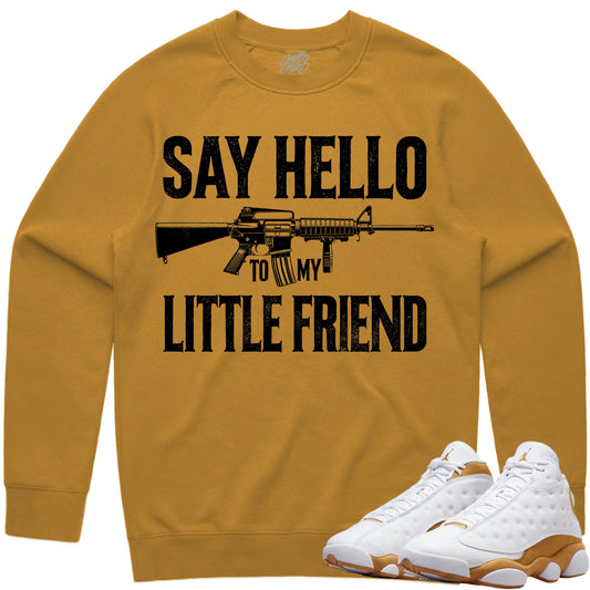 Wheat 13s Sweater - Jordan 13 Sweatshirt to Match - Little Friend