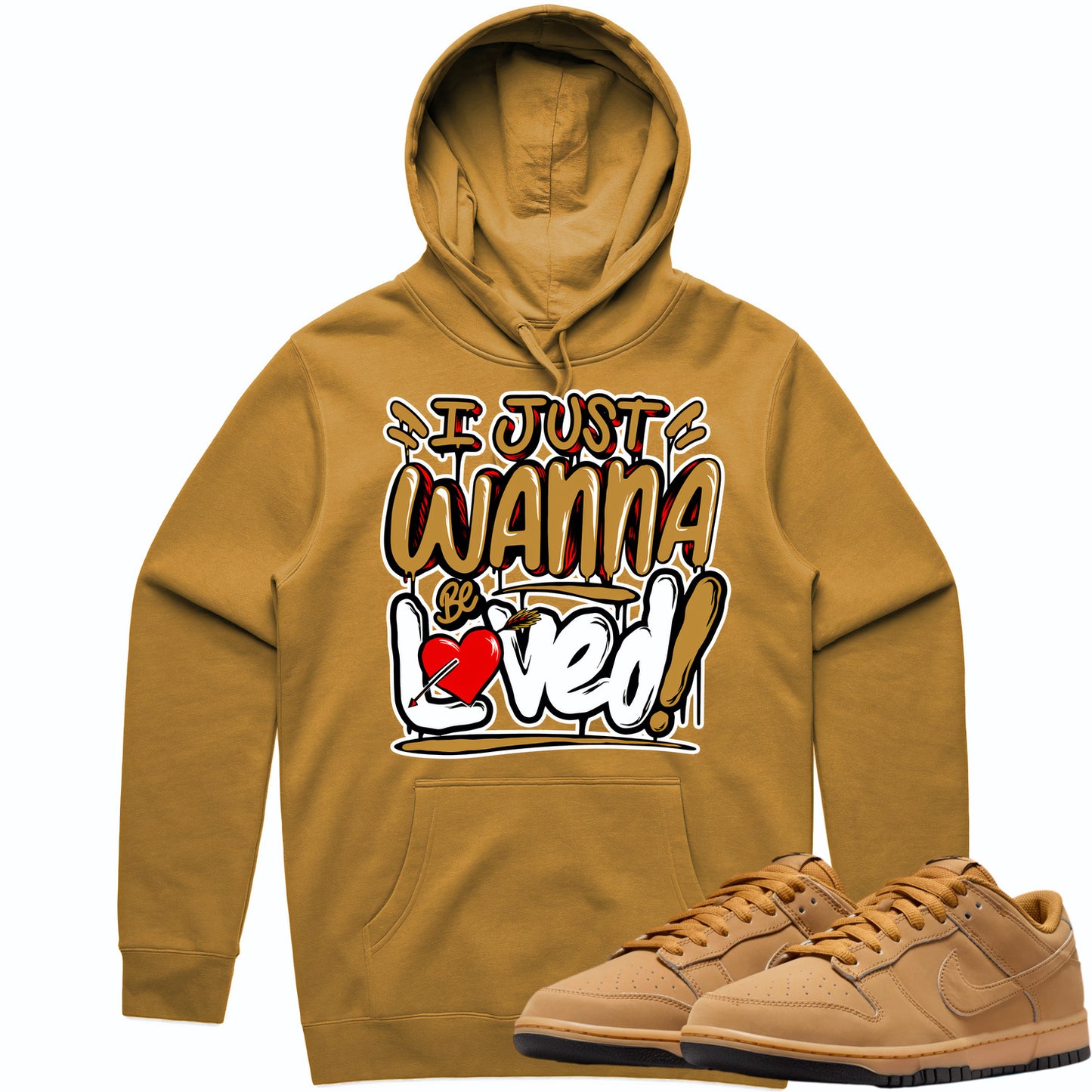 Wheat Dunks Hoodie to Match - Dunks Sneaker Tees - Loved