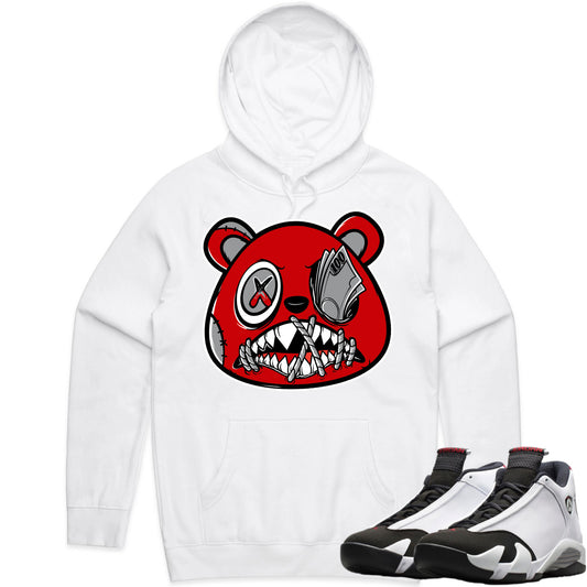 Black Toe 14s Hoodie to Match - Jordan 14 Sneaker Tees - Money Talks Baws