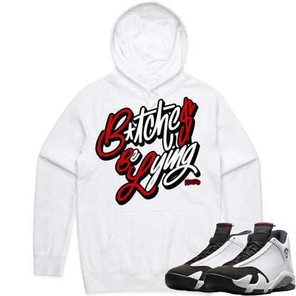 Black Toe 14s Hoodie to Match - Jordan 14 Sneaker Tees - BBL