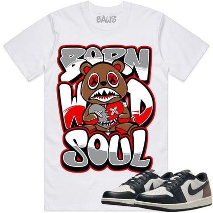 Mocha Low 1s Shirt to Match - Jordan 1 Low Sneaker Tees - Born Wild Baws