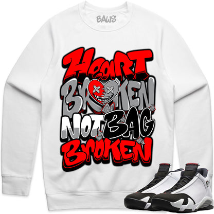 Black Toe 14s Sweater to Match - Jordan 14 Sneaker Tees - Heart Broken Baws