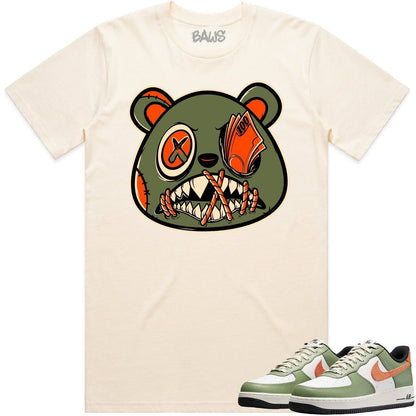 Air Force 1 Oil Green Shirt - AF1 Oil Green Shirts - Money Talks Baws