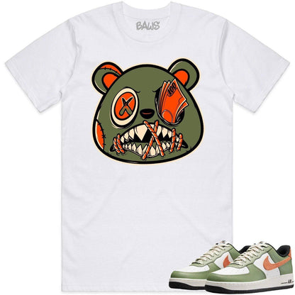 Air Force 1 Oil Green Shirt - AF1 Oil Green Shirts - Money Talks Baws