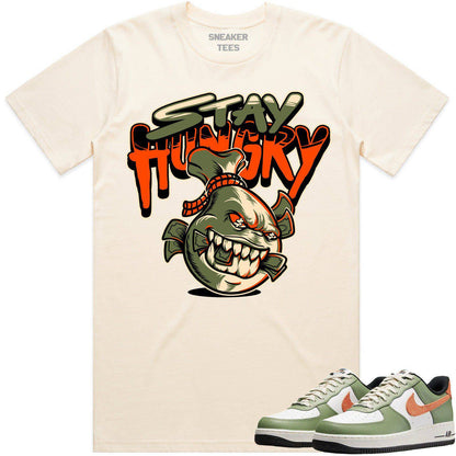 Air Force 1 Oil Green Shirt - AF1 Oil Green Shirts - Stay Hungry