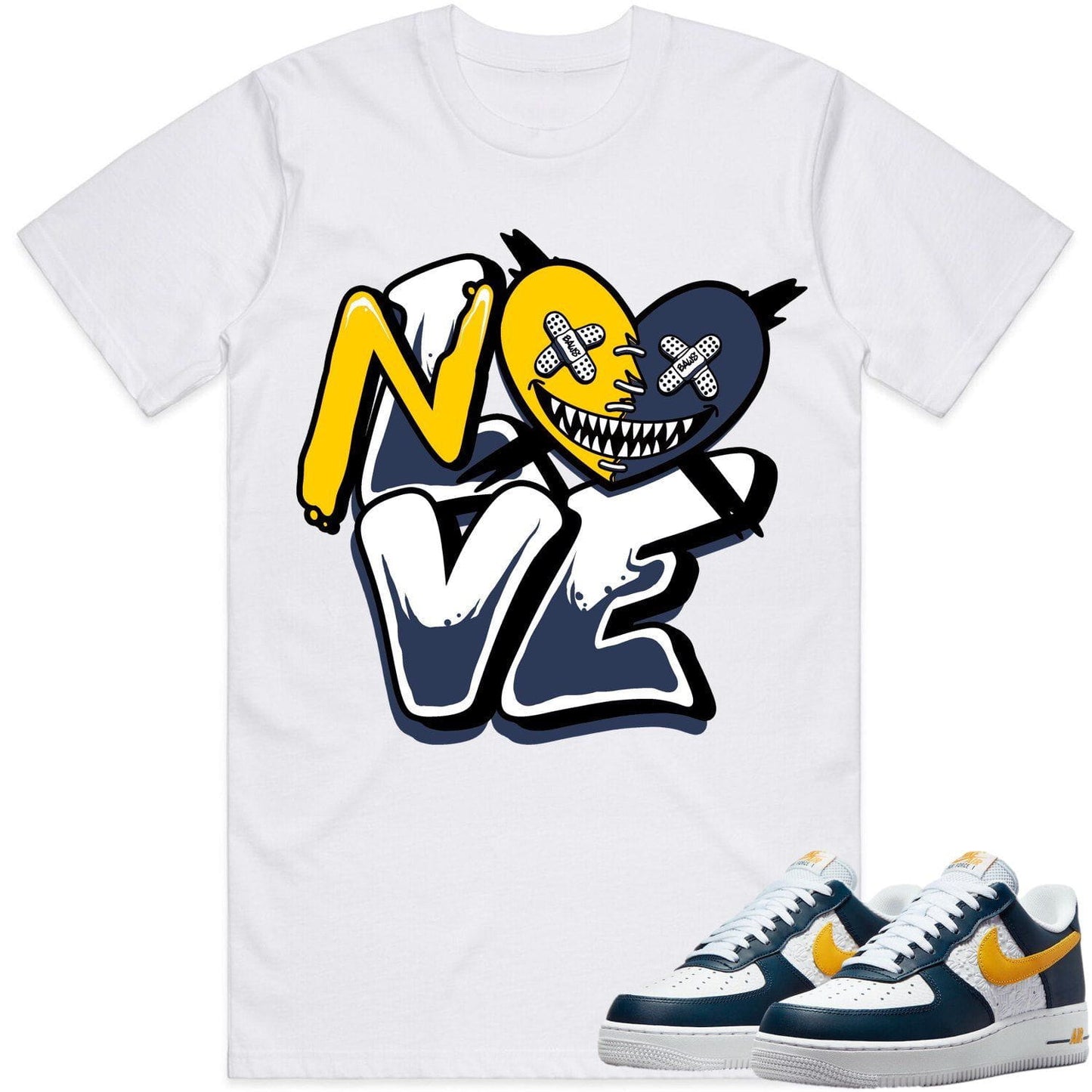 Air Force One Michigan Shirt - AF1s Sneaker Tees - No Love Baws