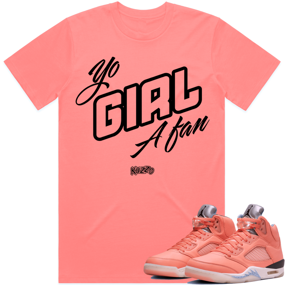 Air Jordan 5 Crimson Bliss | Sneaker Tees | Shirt to Match | Yo Girl