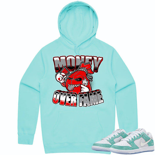 April Dunks Hoodie - April Turbo Green Dunks Shirts - Money over Fame