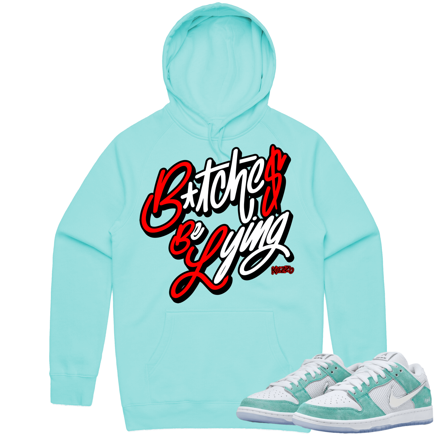 April Dunks Hoodie - April Turbo Green Dunks Shirts - Red BBL